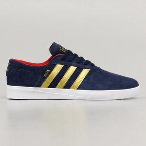 Adidas Silas Samba Sneakers (conavy/goldmt/scarle) US 8.5